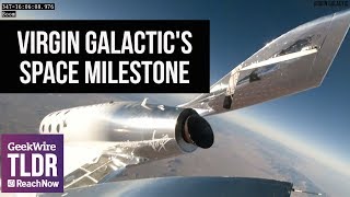 🚀Virgin Galactic sends its SpaceShipTwo rocket plane to 50mile space milestone [upl. by Otrebogad]