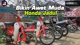 Bengkel Spesialis Restorasi Motor Honda Jadul Jadi Muda Lagi  GridOto News [upl. by Engleman]