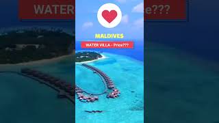 Maldives Water Villa Price maldiveshoneymoon [upl. by Nylimaj]