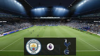 Man City vs Tottenham Premier League 2425 Full Match Highlights Skillful PES gameplay [upl. by Yengac]