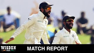 Galle Test Day 4  India romp to 304run win after Jadeja and Ashwin strike  Wisden India [upl. by Neirda]