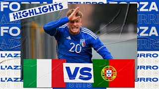 Highlights ItaliaPortogallo 21  Under 20  Elite League [upl. by Idas307]