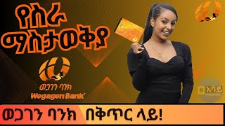 Ethiojob vacancy 2023 today  Wegagen Bank job vacancy 2023  የስራ ቦታ ማስታወቂያ ከወጋገን ባንክ [upl. by Aurie]