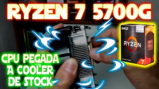 Cooler Stock Ryzen 7 5700g 🔥 CPU Pegada 🔥 Conviene mejorar la disipación [upl. by Adnolor]