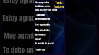 APRENDE A DECIR GRACIAS EN INNUMERABLES FORMAS EN INGLES [upl. by Danika]