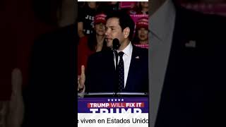 Marco se atreve a hablar Español con Donald Trump [upl. by Nohcim]