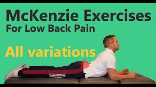 BEST McKenzie Low Back Exercises for Herniated Disc Bulge amp Sciatica  for Lower Back amp Leg Pain [upl. by Arrad]