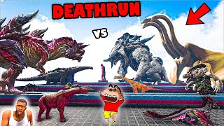 SHINCHAN DEATHRUN with DEMON BOSSES in Jurassic World Evolution with CHOP  AMAANT GAMING [upl. by Ahsemak]