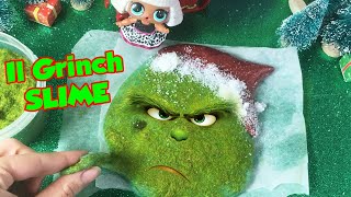 Lo Slime Peloso del GRINCH 😱🎅 Tutorial Slime fai da te [upl. by Anilram63]