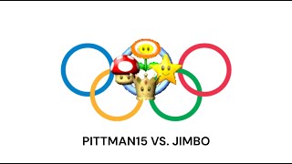 MKDD Olympics Time Trial 1Try Match Pittman15 vs Jimbo [upl. by Ahsoyem]