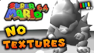 Beating Super Mario 64 With NO TEXTURES TetraBitGaming [upl. by Dabney370]