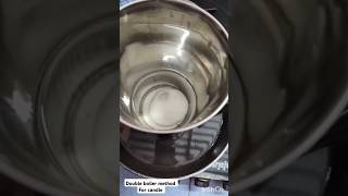 how to melt ur waxdiwalicandles gas par wax kaise melt karencandle doubleboilermethod diy [upl. by Nirat834]