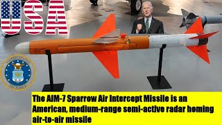 AIM7 Sparrow  Air Intercept Missile  airtoair Missile [upl. by Aika]