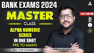 Alphanumeric Series Reasoning Tricks and Concepts  Bank Exam 2024 Reasoning By Shubham Srivastava [upl. by Eenoj]