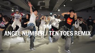 Chris Brown  Angel Numbers  Ten Toes Amapiano Remix  chanyoung X JIKANG Choreography [upl. by Suolhcin]