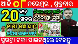 todays morning news odisha8 november 2024subhadra yojana online apply processodisha news today [upl. by Tiemroth424]