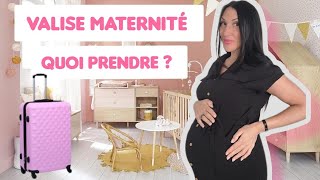 Valise MATERNITÉ 🧳 Quoi prendre  bebe shopping maternité grossesse [upl. by Sueaddaht305]