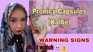 PRONICY CAPSULE PART 3  WARNING SIGNS NA DAPAT MALAMAN NG LAHAT  MUST WATCH⚠️ [upl. by Kulda235]