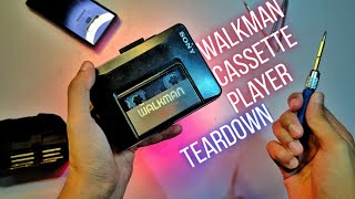 Old Sony Walkman Cassette Player Teardown  40 Year Old Hardware [upl. by Photima132]