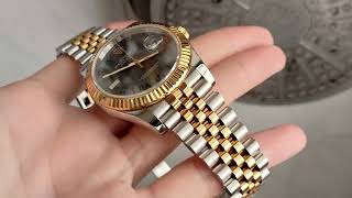 Rolex Datejust 41 Yellow Gold Wimbledon Jubilee Watch 126333 R7 factory โรเล็กซ์งานเกรดรองท็อป [upl. by Ennaeus]