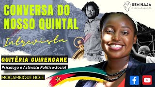 Quitéria Guirengane fala do seu percurso e da situação actual em Moçambique [upl. by Lexine]