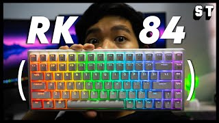 NEW Royal Kludge RK84 HotSwap RGB Unboxing amp Typing Test Wireless Gaming Keyboard  Samuel Tan [upl. by Brozak]