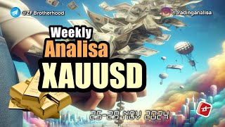 Weekly Analisa Teknikal XAUUSD tgl 2528 Nov 2024 [upl. by Htebezile]