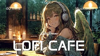 【BGM  Lofi Cafe  Latte Dreams】1 Hour BGM Cafe Song Relaxing Study Music Mood Booster Music [upl. by Ranee]