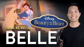 Belle GastonEnsemble Part Only  Karaoke  Beauty And The Beast [upl. by Fihsak]