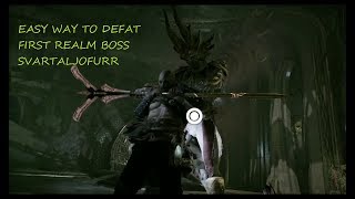 god of war easy way to defeat svartaljofurr [upl. by Aehtorod]