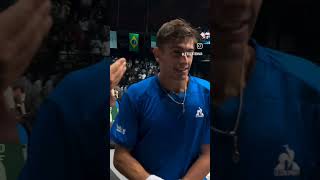 Un grandissimo Matteo Arnaldi ieri ha battuto Thiago Monteiro sportislife tennis daviscup [upl. by Tanner]