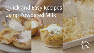 Quick and Easy Recipes using Powdered Milk [upl. by Neoma]