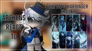 Archons React To Fatui TrailerWinter Nights Lazzo  Genshin Impact  Gacha Club [upl. by Einahpets]