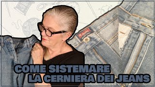 Come sistemare LA CERNIERA DEI JEANS [upl. by Nino]