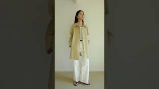 balmacaan half trench coatbeige [upl. by Kozloski]