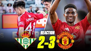 Sensational AMAD Amass Top amp SHARP Rashford  MAN UTD 32 REAL BETIS [upl. by Ennahtebazile927]