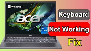 Fix Acer Laptop Keyboard Not Working Windows 1110 – 4 Easy Ways 2024 [upl. by Anicul]