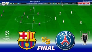 Barcelona vs PSG  UEFA Champions League 2425 Final  Full Match All Goals  FC 24 Gameplay PC [upl. by Neve471]