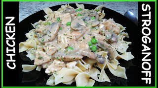 How To Make Chicken Stroganoff  Rotisserie OR Canned Chicken Recipe [upl. by Felice220]