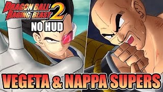 DBZ RB2 Movesets NO HUD  Scouter Vegeta amp Nappa [upl. by Doe]