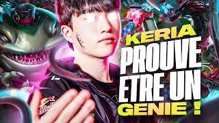 KERIA PROUVE ÊTRE UN GENIE SUR CES MOVES  T1 vs KDF 2 [upl. by Ettenav]