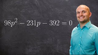 Solve an equation by factoring large numbers [upl. by Mcspadden712]