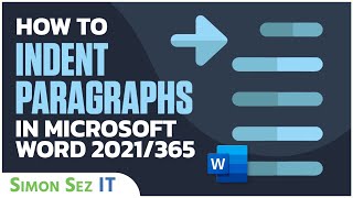 How to Indent Paragraphs in Microsoft Word 2021365 [upl. by Ahgiela]