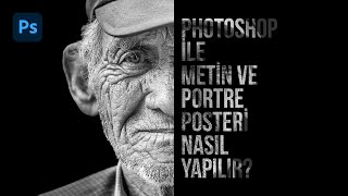 DİKKAT ÇEKEN EFEKT Metin ve Portre Poster Tasarımı Nasıl Yapılır [upl. by Giuseppe]