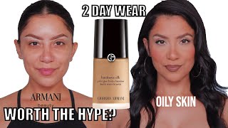 WORTH THE HYPE 69 ARMANI BEAUTY LUMINOUS SILK FOUNDATION  2 DAY WEAR oily skin  MagdalineJanet [upl. by Evalyn334]