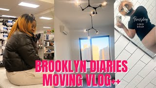 BROOKLYN DIARIES NYC MOVING VLOG EMPTY UNFURNISHED APARTMENT TOUR STYLING SHA [upl. by Enaffit985]