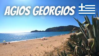 Agios Georgios beach walk  Corfu  2021 [upl. by Sille]