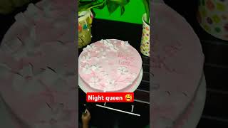 Night queen cake 😁😅🥰🥰 homemadecake bakeing cake cakenbake cakedesign food cakedecoration cak [upl. by Lyrradal576]