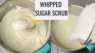 DIY WHIPPED SUGAR SCRUB BASE Super Fluffy WRECIPE diy diyskincare skincare [upl. by Avehstab]