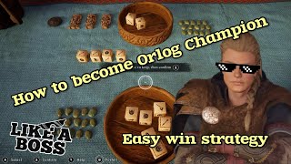 Assassins Creed Valhalla  How to Win at Orlog Quick and Easy Strategy [upl. by Pomona]